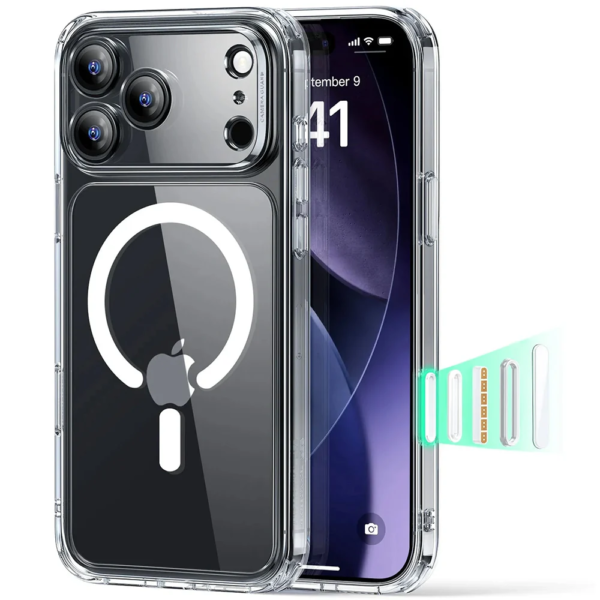 Apple iPhone 17 Pro ESR Калъф Classic Hybrid, MagSafe + Camera control cover /прозрачен/