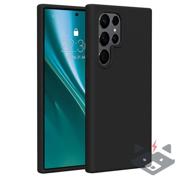 Samsung S25 Ultra Силиконов калъф Etteri /черен/