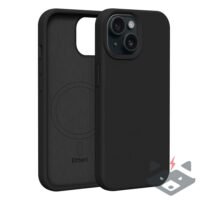 IPhone 15 кейс Etteri Silicone с MagSafe /черен/