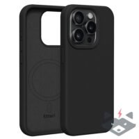 IPhone 16 Pro кейс Etteri Silicone с MagSafe /черен/