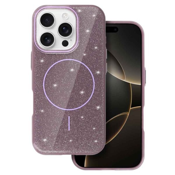 IPHONE 14 Pro Max Калъф Magsafe Slim Shiny /лилав/