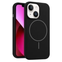 iPhone 13 калъф Liquid Silicone MagSafe /черен/