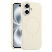 iPhone 16 калъф Liquid Silicone MagSafe /кремаво жълт/