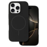 iPhone 15 Pro калъф Liquid Silicone MagSafe /черен/
