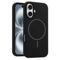 iPhone 16 калъф Liquid Silicone MagSafe /черен/