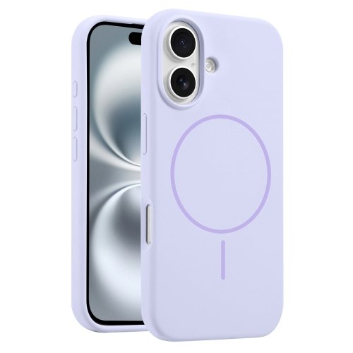 iPhone 16 калъф Liquid Silicone MagSafe /лилав/