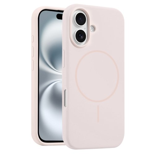 iPhone 16 калъф Liquid Silicone MagSafe /светло розов/