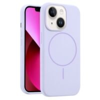 iPhone 15 калъф Liquid Silicone MagSafe /лилав/