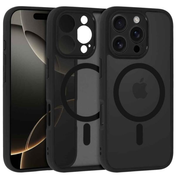 IPHONE 15 Pro Калъф силикон Full Matte MagSafe /Черен/