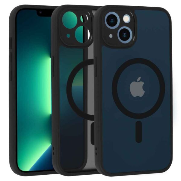 IPHONE 13 Калъф силикон Full Matte MagSafe /Черен/