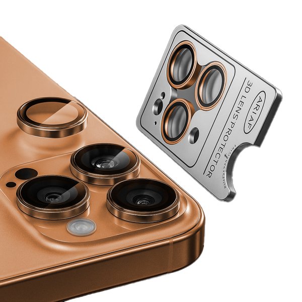 Apple iPhone 17 Pro Протектор за камера Metal Camera Lens NORDIC /оранжев/