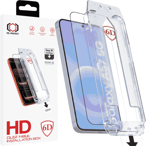 Samsung A56 5G Стъклен протектор Tel Protect Dust-Free Easy Fit Full Glue 6D