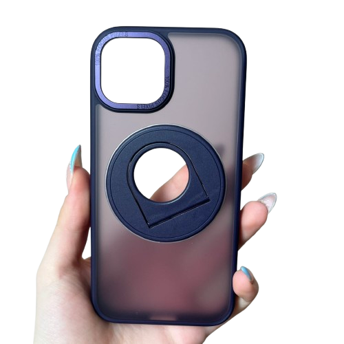iPhone 15 Силиконов Кейс Magnetic Ring /лилав/