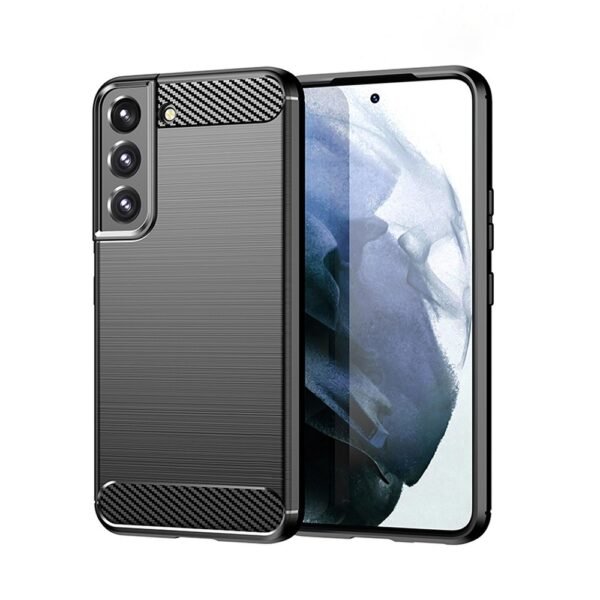Samsung Galaxy S22 Силиконов гръб Plai CARBON /черен/