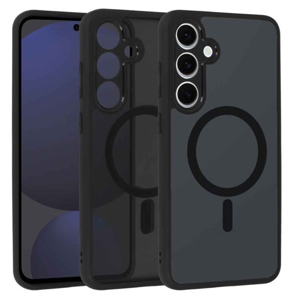 Samsung Galaxy A56 5G Калъф силикон Full Matte MagSafe /Черен/