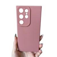 Samsung S24 Ultra силиконов калъф Guard /Розов мат/
