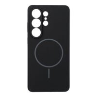 Samsung S26 Ultra Силиконов калъф с MagSafe /черен/