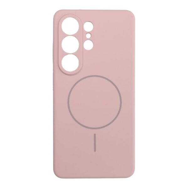 Samsung S26 Ultra Силиконов калъф с MagSafe /светло розов/