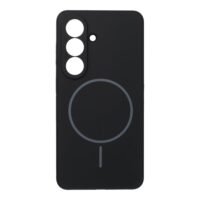 Samsung S26 Силиконов калъф с MagSafe /черен/