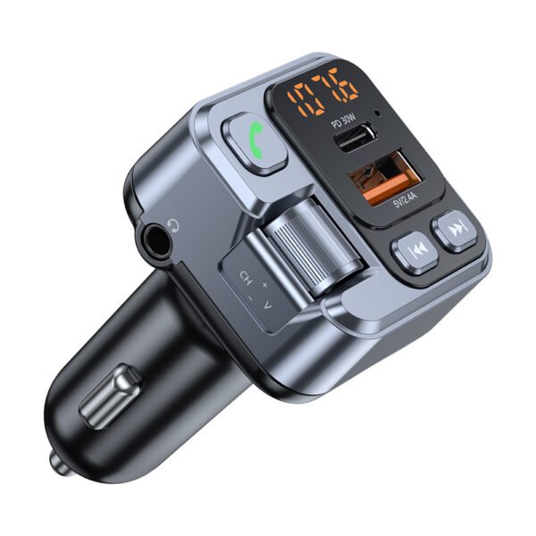 Blavec FM Трансмитер Flash TR-05 MP3, Bluetooth – USB + Type C – PD 30W (TFMFTR05-B) черен