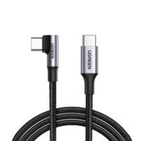 UGREEN кабел USB-C към USB-C под ъгъл, 100W, PD Fast Charging 90 Degree, 1м /черен/