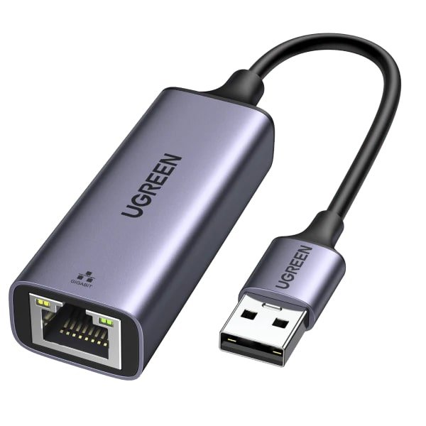 UGREEN Преходник Адаптер от USB-A 3.0 към RJ45 /ж/ /сив/ – CM209 / 50922