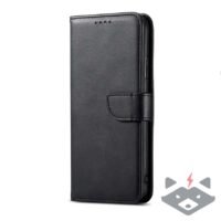 Samsung A16 хоризонтално отварящ кожен калъф Tpu /черен/