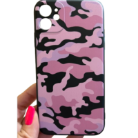 iPhone 11 Калъф силикон Art Black Камуфлаж