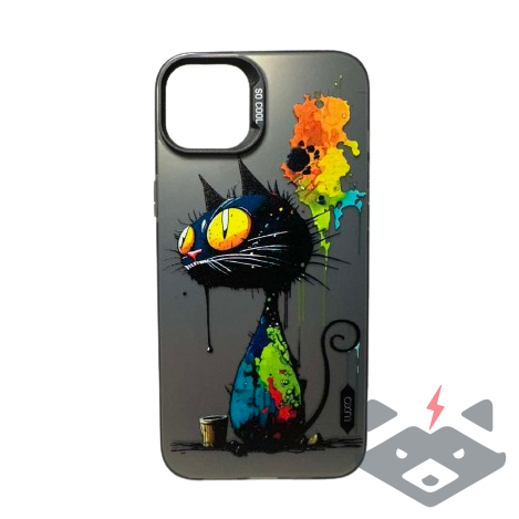 iPhone 15 калъф LUXO So CooL /Черна котка/