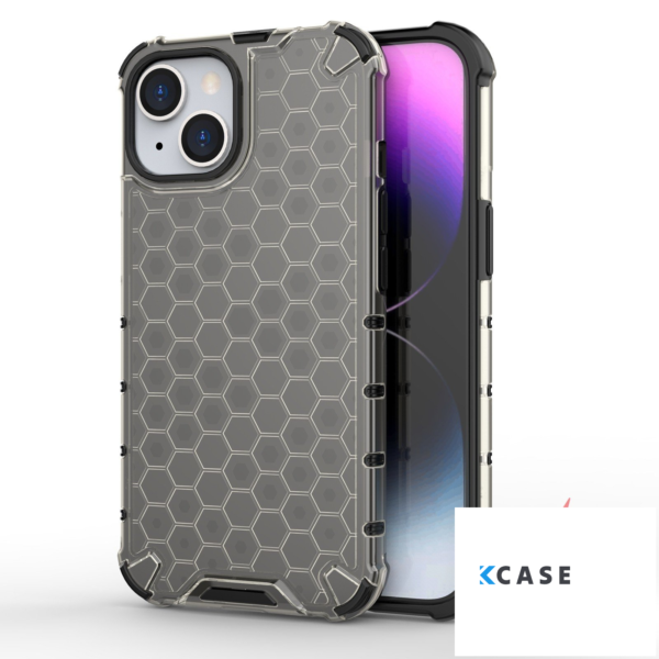 iPhone 15 калъф Honeycomb (черен)