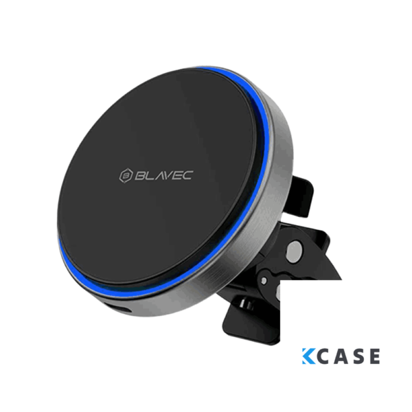 Стойка за смартфон Стойка за кола Blavec BHC-01B 15W магнитна с безжично зареждане към вентилационния отвор (BHC01B-MAVIB) /черна/