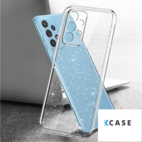 Калъф Samsung A53 Crystal Case /прозрачен силиконов кейс с вградени брокатени частици/
