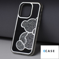 iPhone 12 калъф TEDDY BEAR /сребрист/