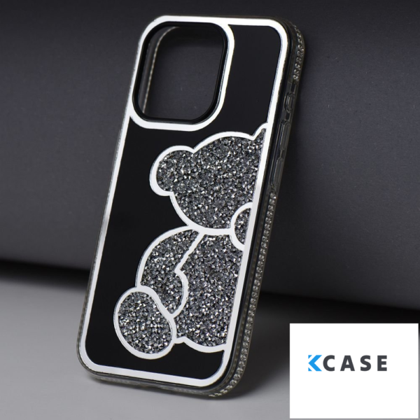 iPhone 13 калъф TEDDY BEAR /сребрист/