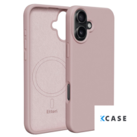 IPhone 16 кейс Etteri Silicone с MagSafe /светло розово/