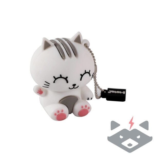 i-total USB флаш памет, 32 GB /бяло коте/