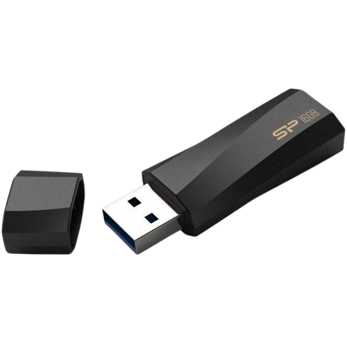 USB памет SILICON POWER Blaze B07, 64GB, USB 3.2, Черна